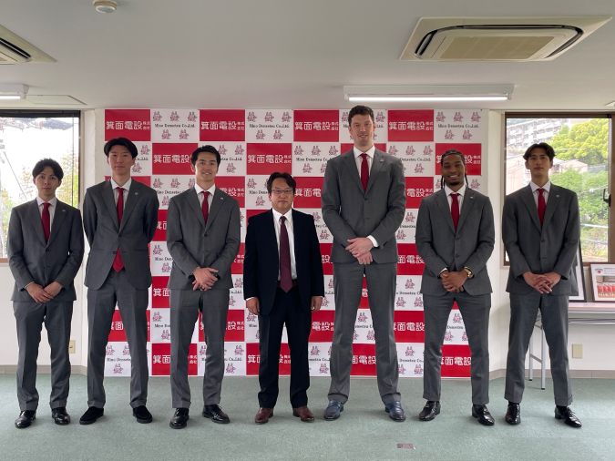 サントリーサンバーズ選手の皆さん