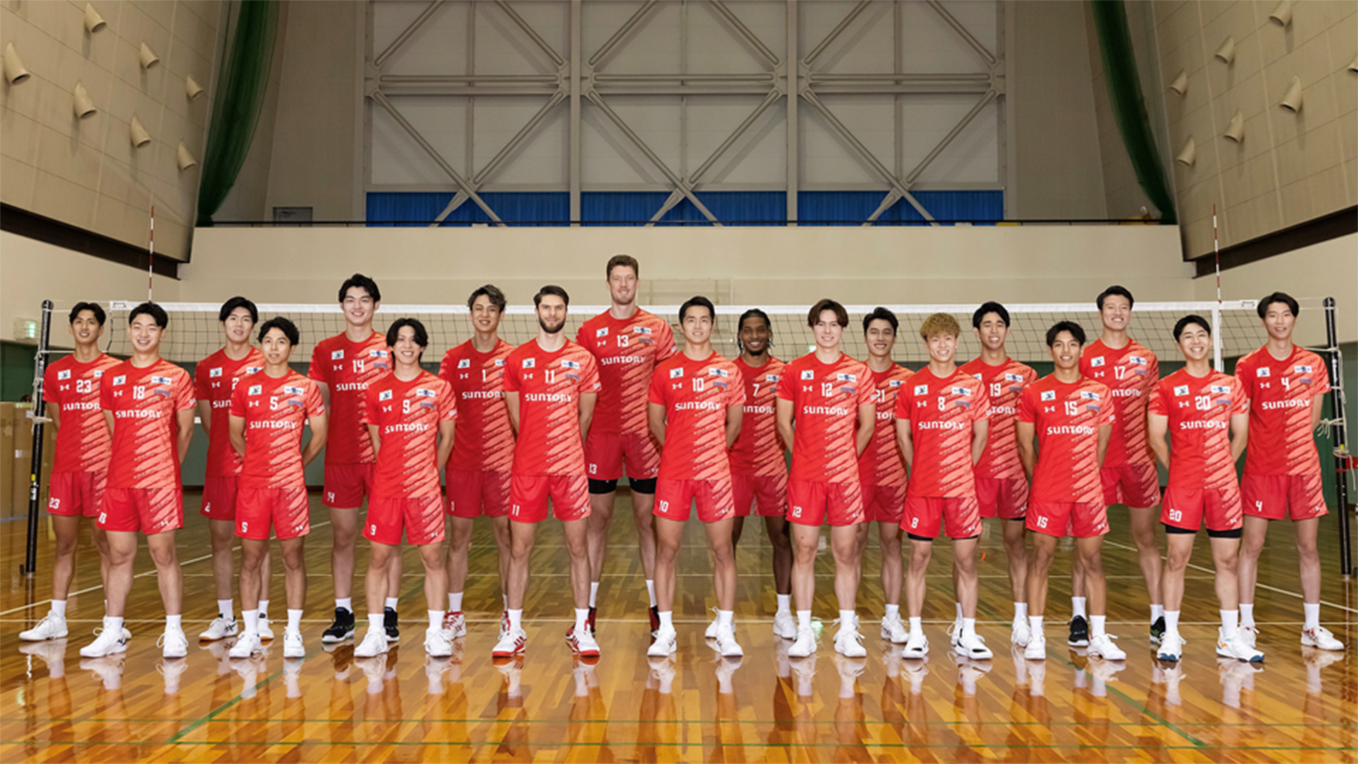 サントリーサンバーズ大阪 選手集合写真